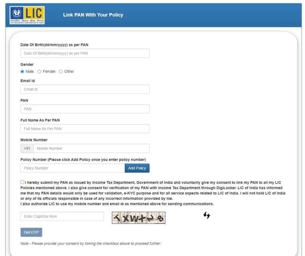 LIC IPO _ Steps to add PAN Details