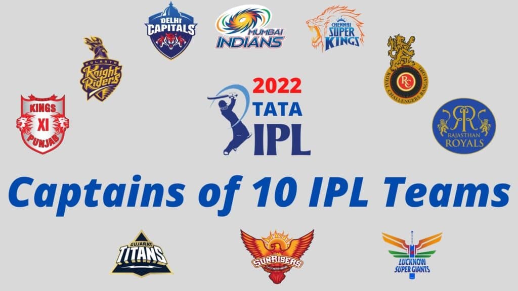 Captains of 10 IPL Teams